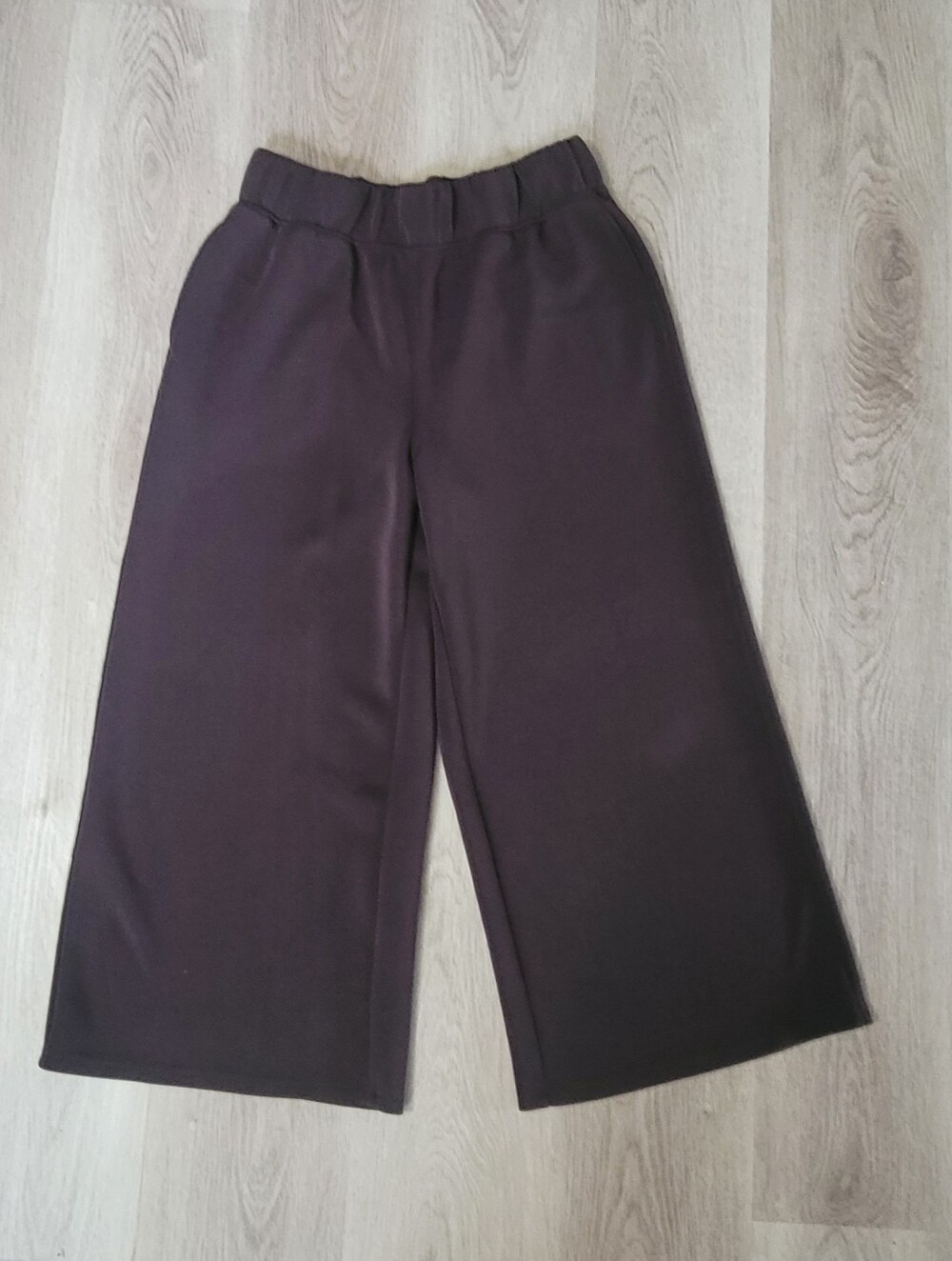 Yogalicious Wash Softlite Elara Wide Leg Pants M Brown Cropped Culotte Yoga Soft - Picture 2 of 13